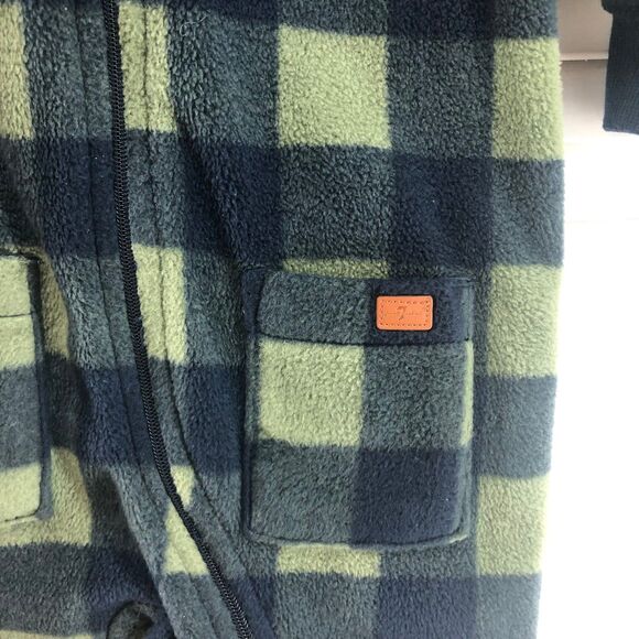 7 for all mankind size 3-6 M fleece zip up one piece romper - Picture 2 of 5